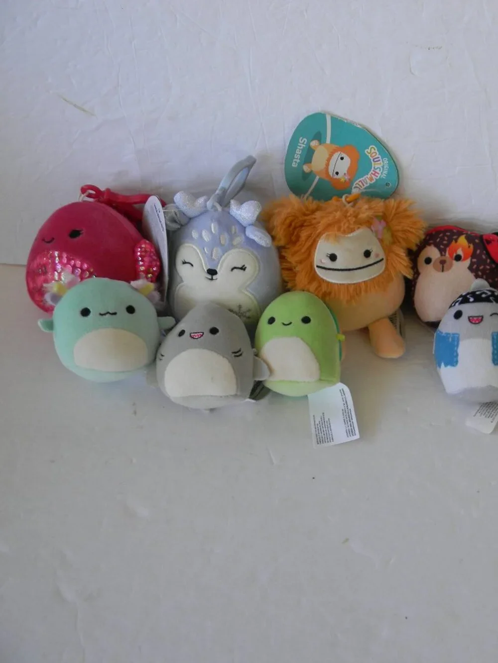 SQUISHMALLOW MINI FIGURES & 3 KEYCHAINS LOT SET BUNDLE OF 13 TOTAL